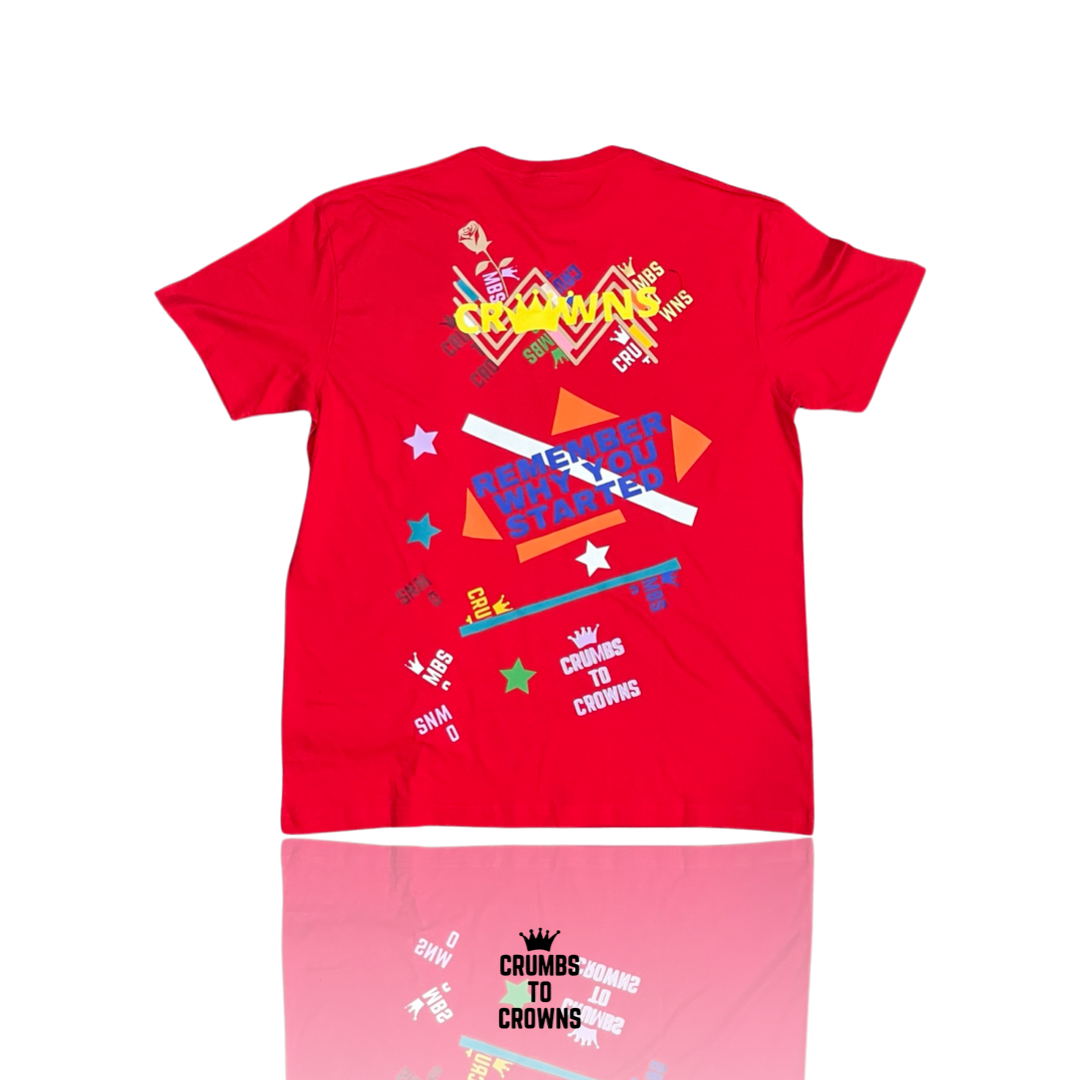 *New Arrival* Red “Scattered Thoughts” Tee