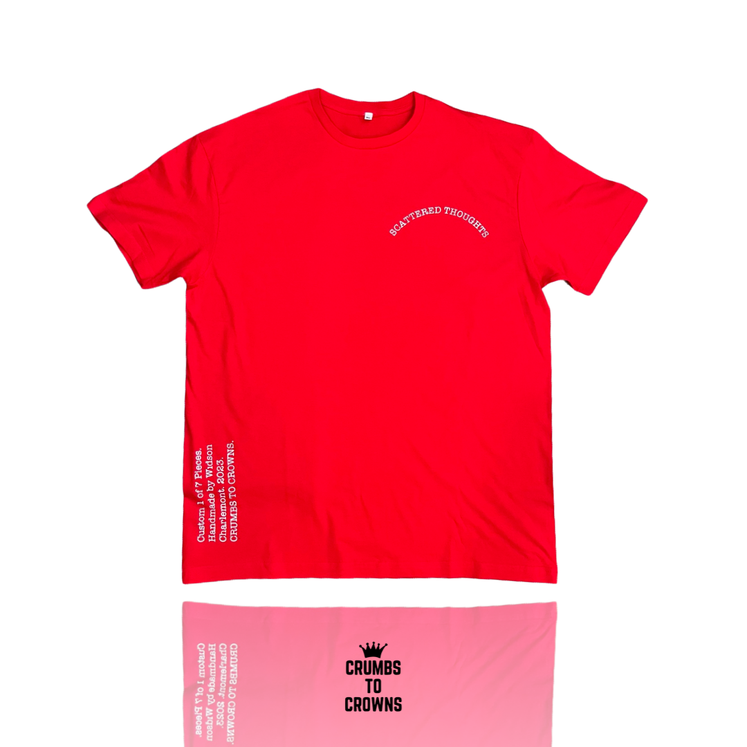 *New Arrival* Red “Scattered Thoughts” Tee