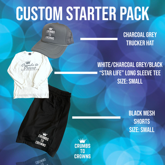 Small 3pc. Starter Pack (Charcoal Grey/White/Black)