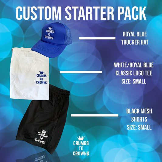 Small 3pc. Starter Pack (Royal Blue/White/Black)