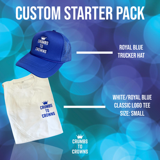 Small 2pc. Starter Pack (Royal Blue/White)