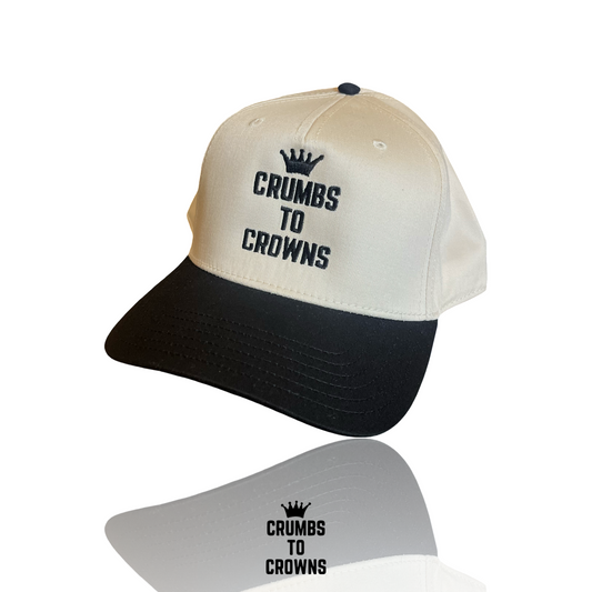 Natural White/Black SnapBack Baseball Cap (New Arrival)