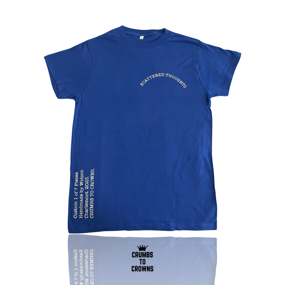 *New Arrival* Royal Blue “Scattered Thoughts” Tee