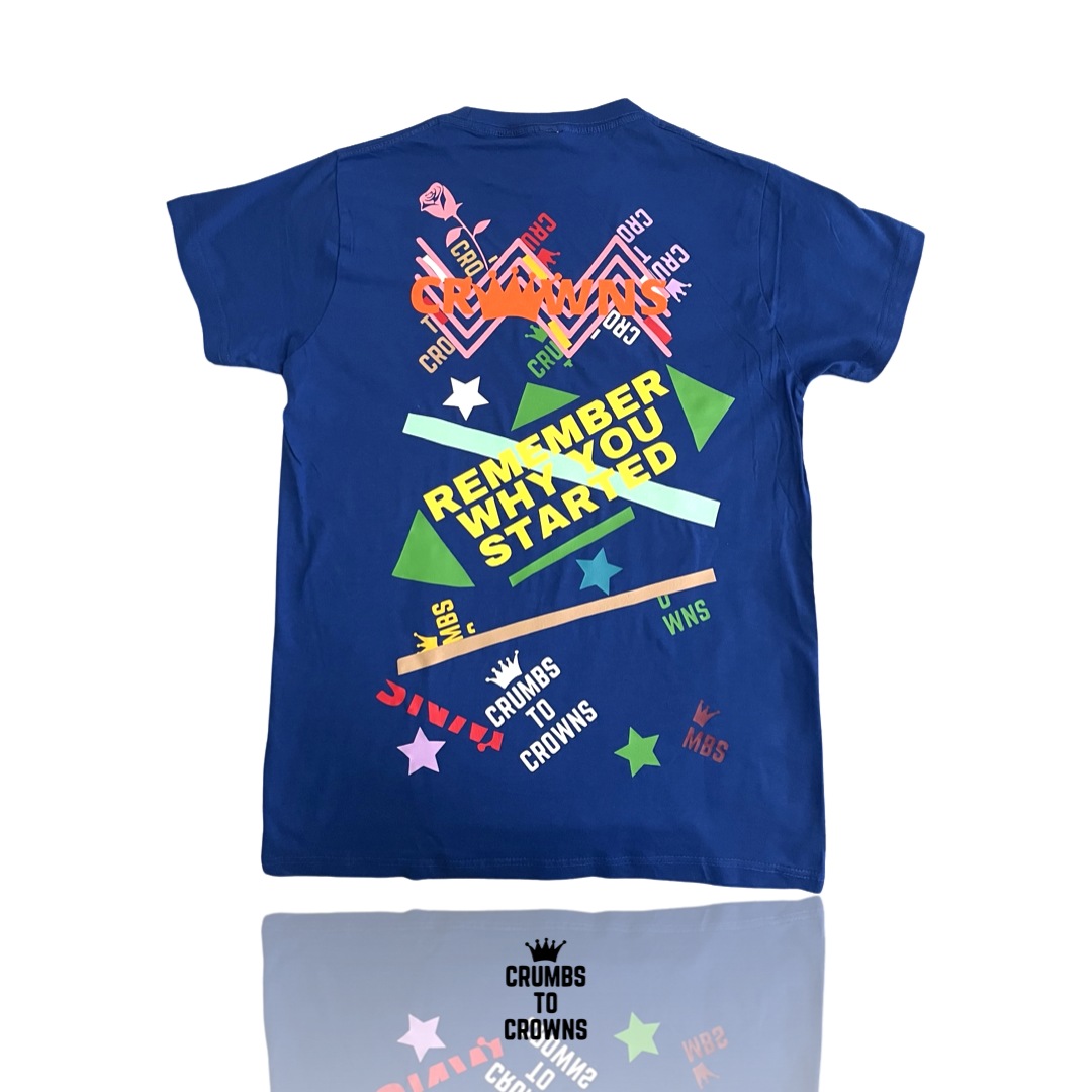 *New Arrival* Royal Blue “Scattered Thoughts” Tee