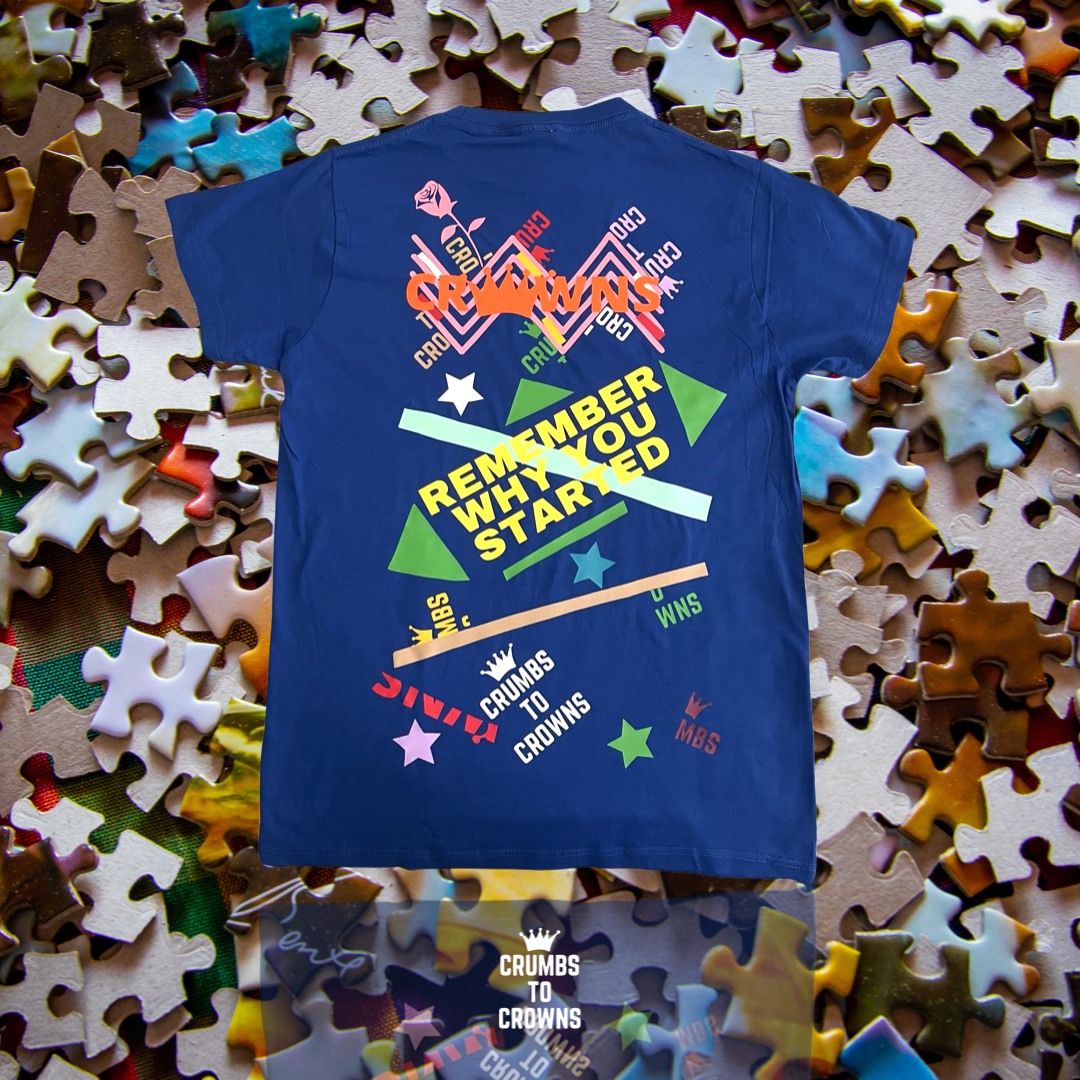*New Arrival* Royal Blue “Scattered Thoughts” Tee