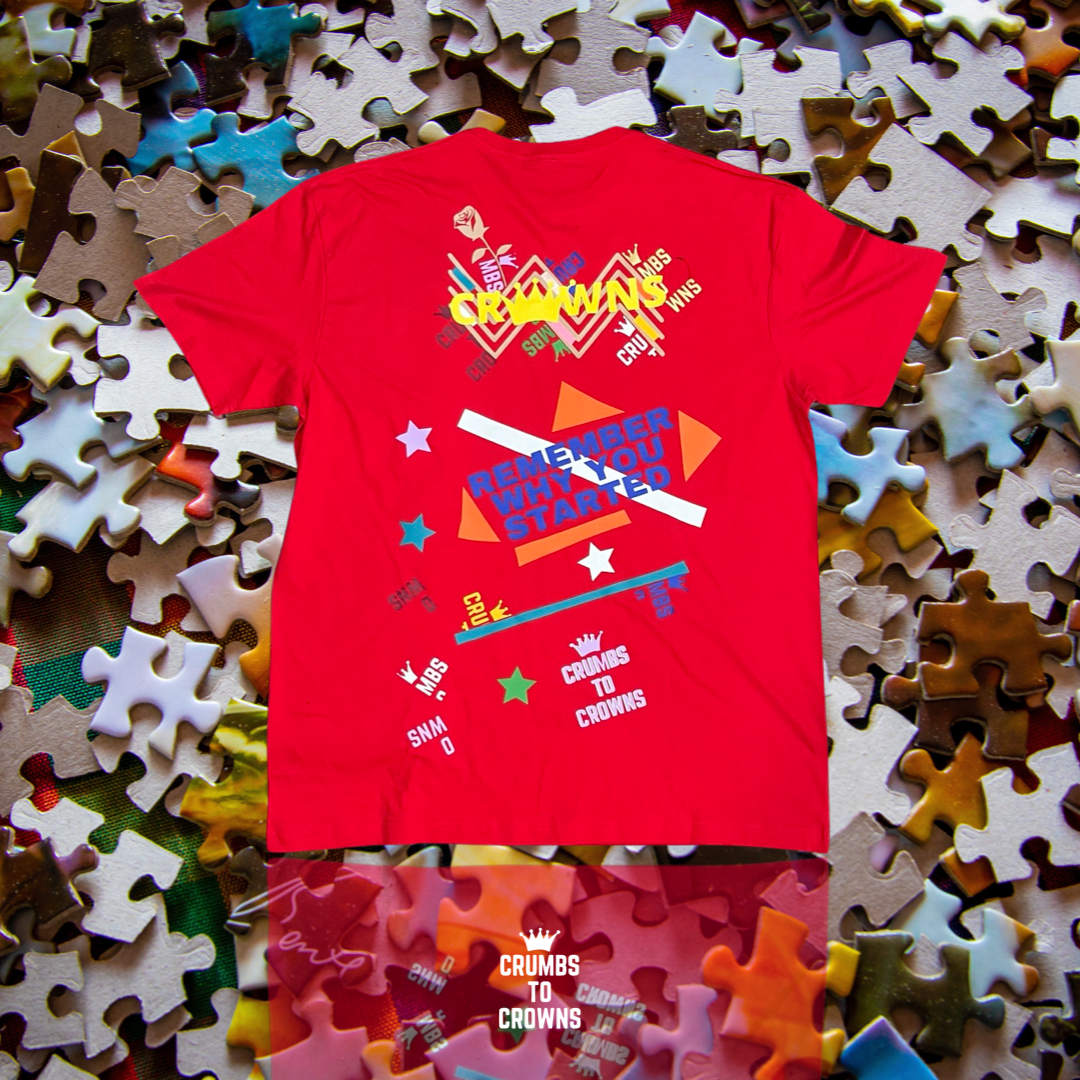 *New Arrival* Red “Scattered Thoughts” Tee