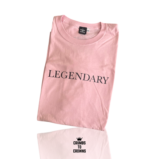 Legendary Tee (Pink/Black)(Size: 2X-Large, Custom)