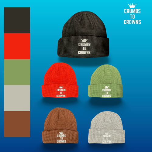 Black Waffle Knit Beanie (CLEARANCE)