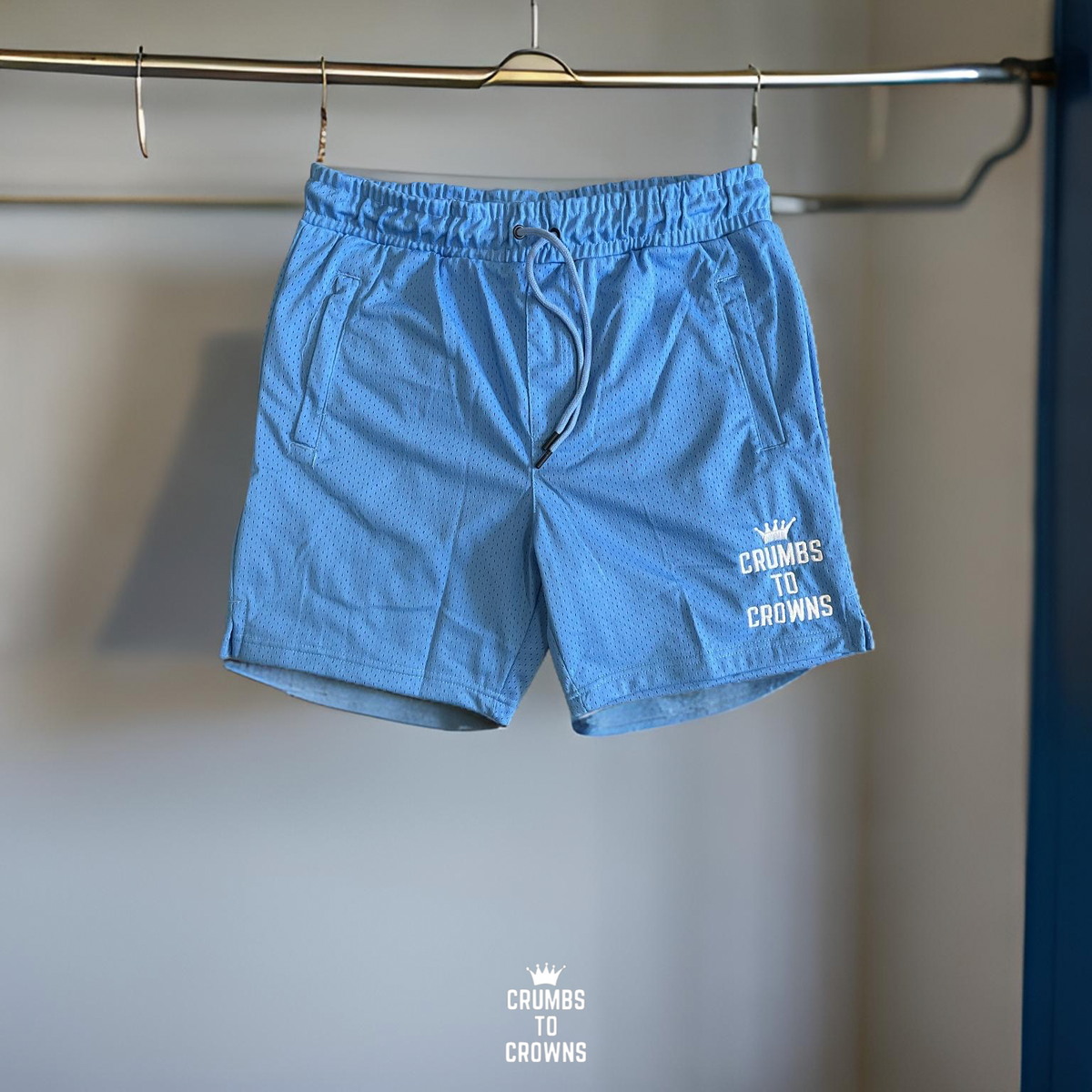 Sky Blue Mesh Shorts (CLEARANCE)