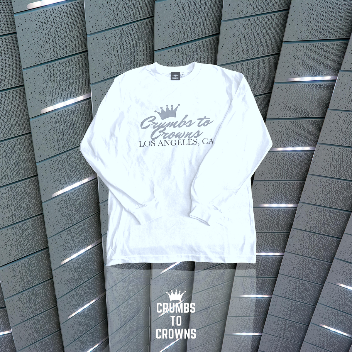 Star Life Collection Long Sleeve Tee (White/Charcoal Grey/Black)(Size: Small)(CLEARANCE)