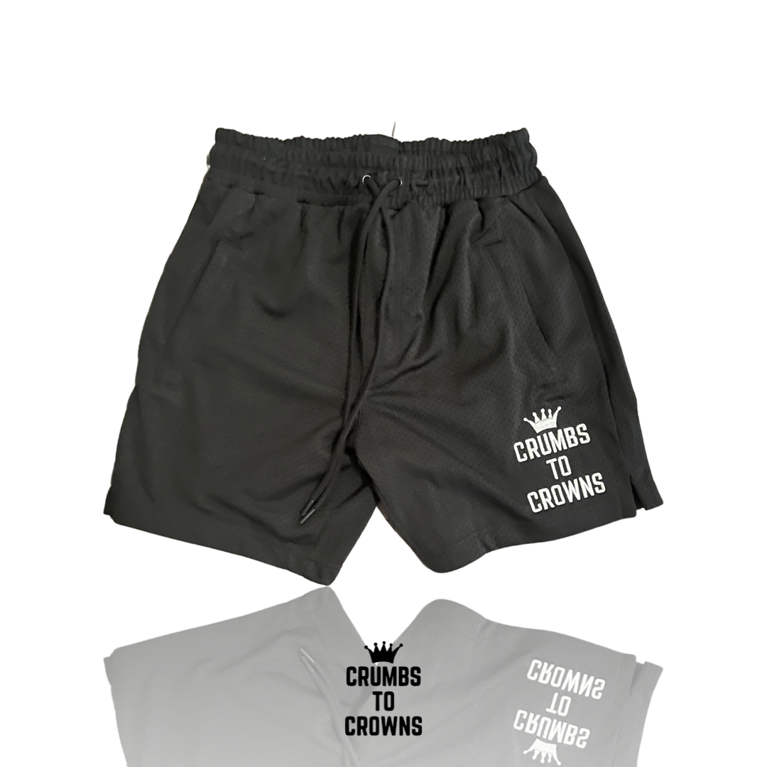Mesh Classic Logo Shorts (Black)(Size: Small) (CLEARANCE)