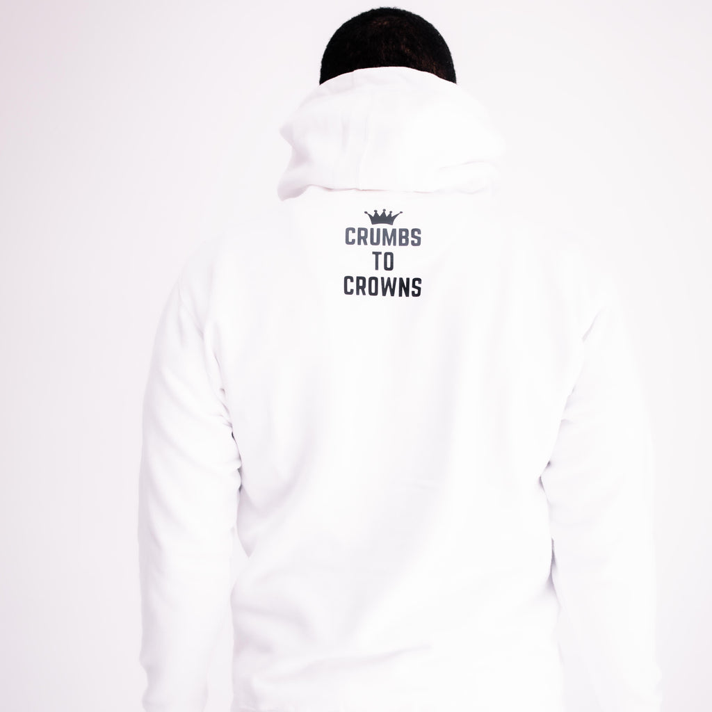 White Classic Logo Hoodie (Size: 2XL)(CLEARANCE)