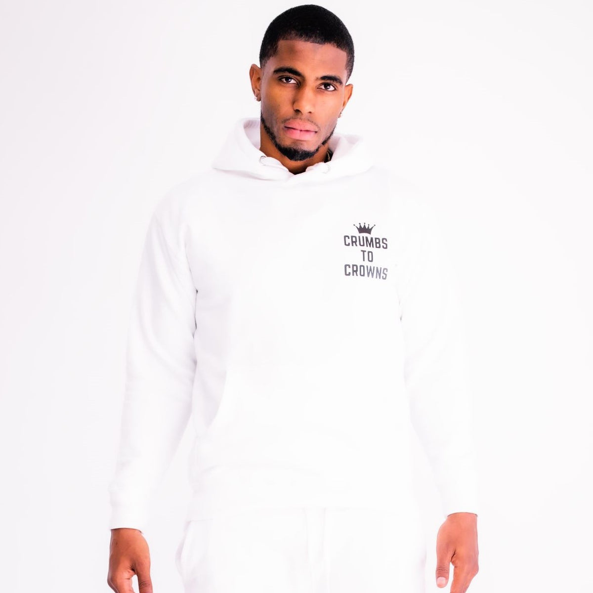White Classic Logo Hoodie (Size: 2XL)(CLEARANCE)