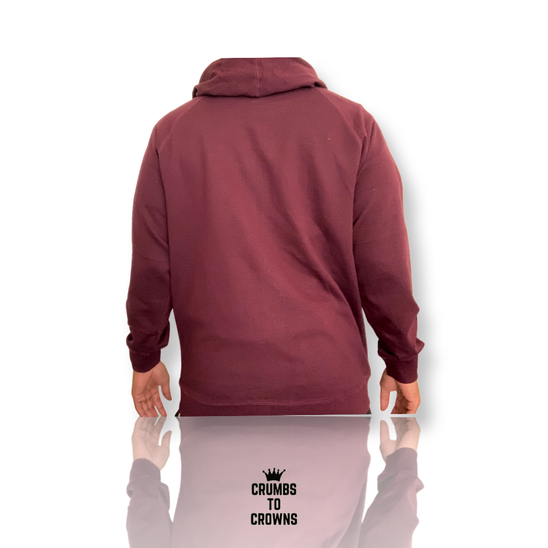 Premium Zip Up Hoodie (Wine)(Size: XL) (CLEARANCE SALE)