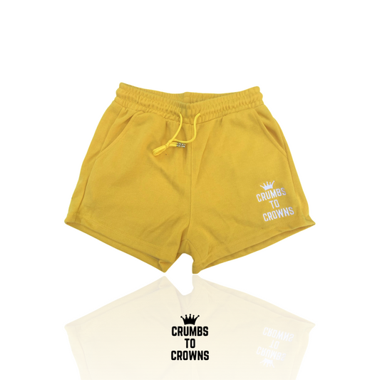 Women’s Yellow Classic Logo Shorts (CLEARANCE)