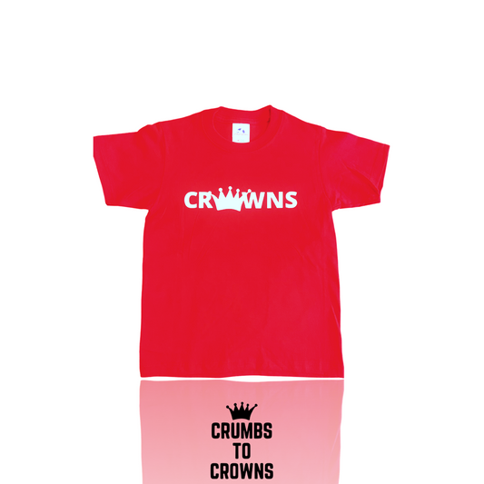 Kids Red/White CROWNS Collection Tee (CLEARANCE)