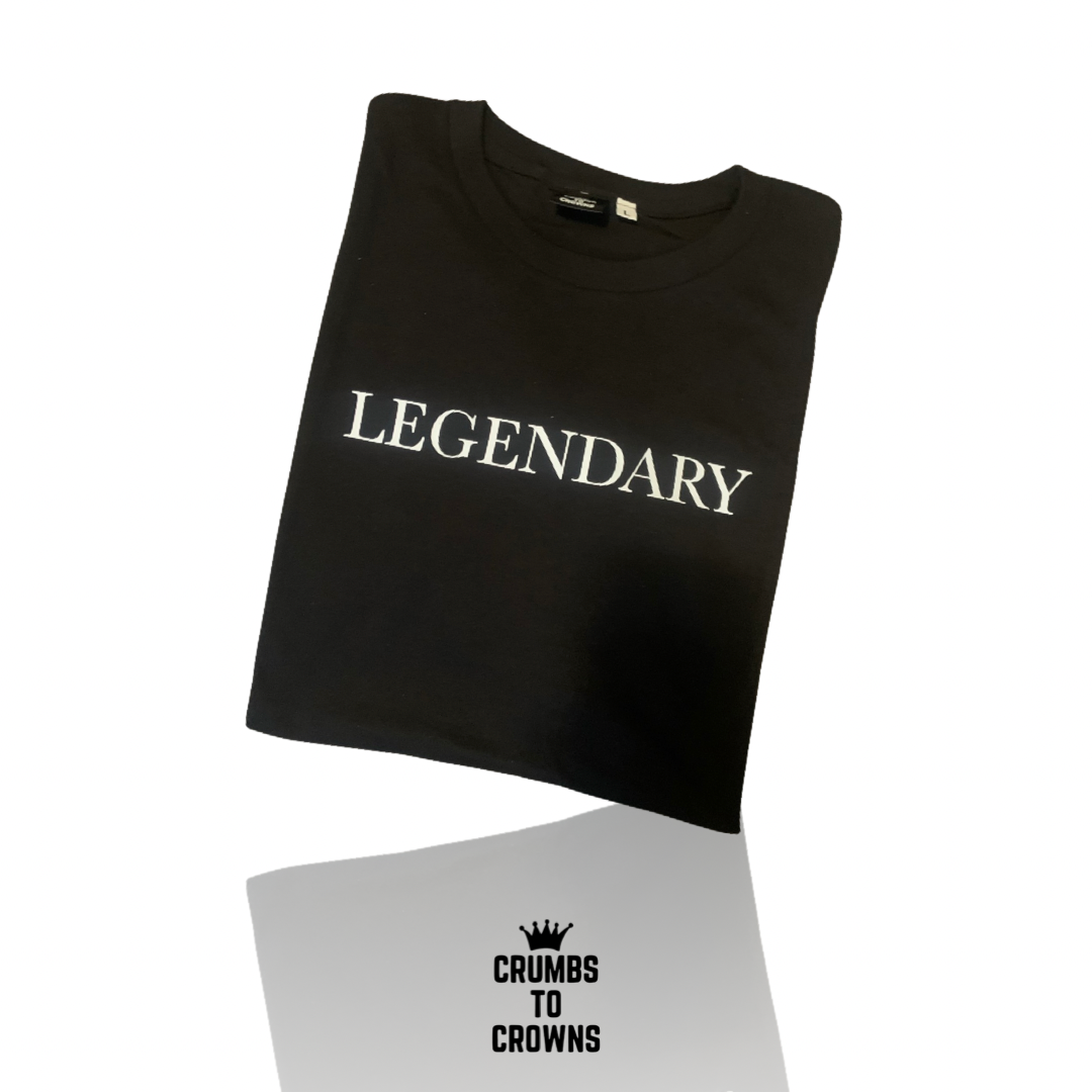 Black Legendary Tee (Size: Small) (CLEARANCE)
