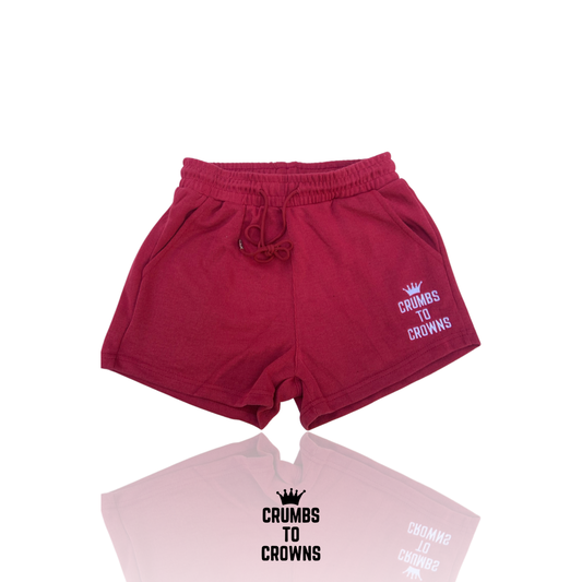 Women’s Maroon Classic Logo Shorts (CLEARANCE)